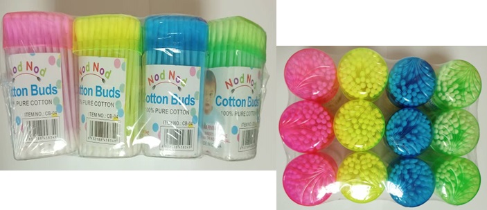 B.HISOPOS COTTON BUDS 12x100UND.CB-02