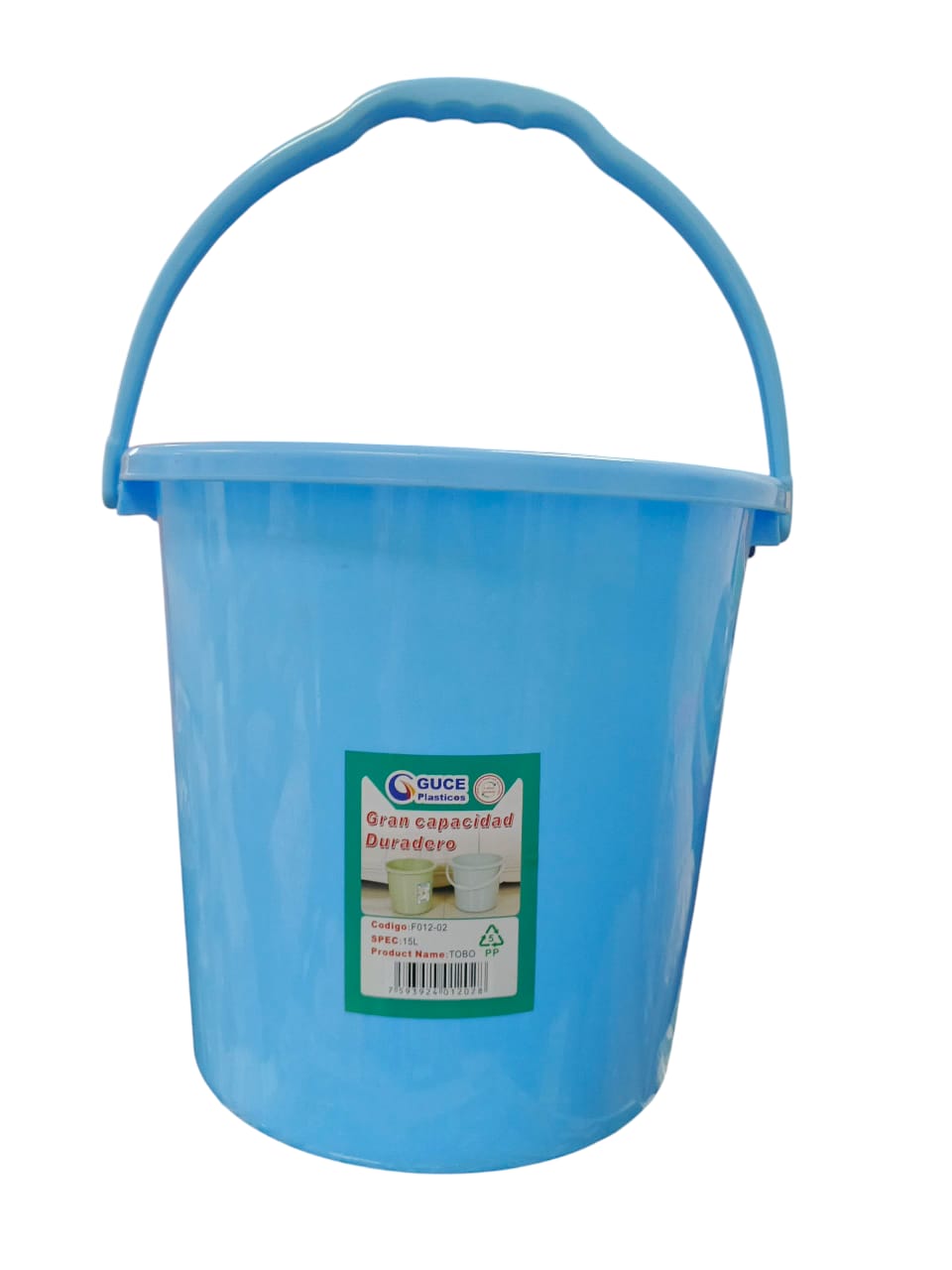 H.TOBO 15 LTS SIN/TAPA GUCE R:F012-02 UND.**