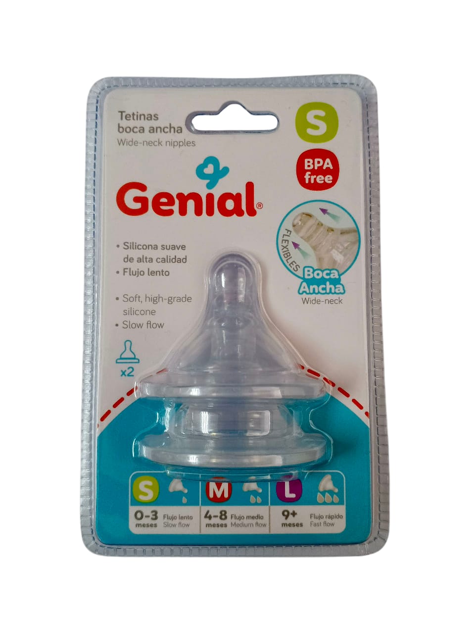 B.MAMILA GENIAL BOCA ANCHA SET1x2U.R:NP382S