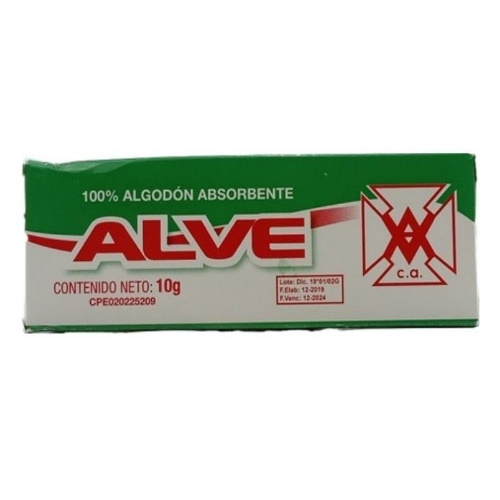 ALGODON ALVE 1x12x10 Grs.