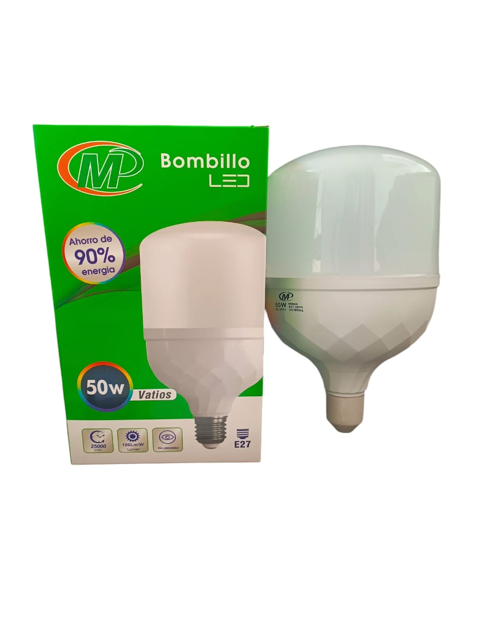 BOMBILLO LED CM VERDE ALTA POTENC.50 W.UNID.