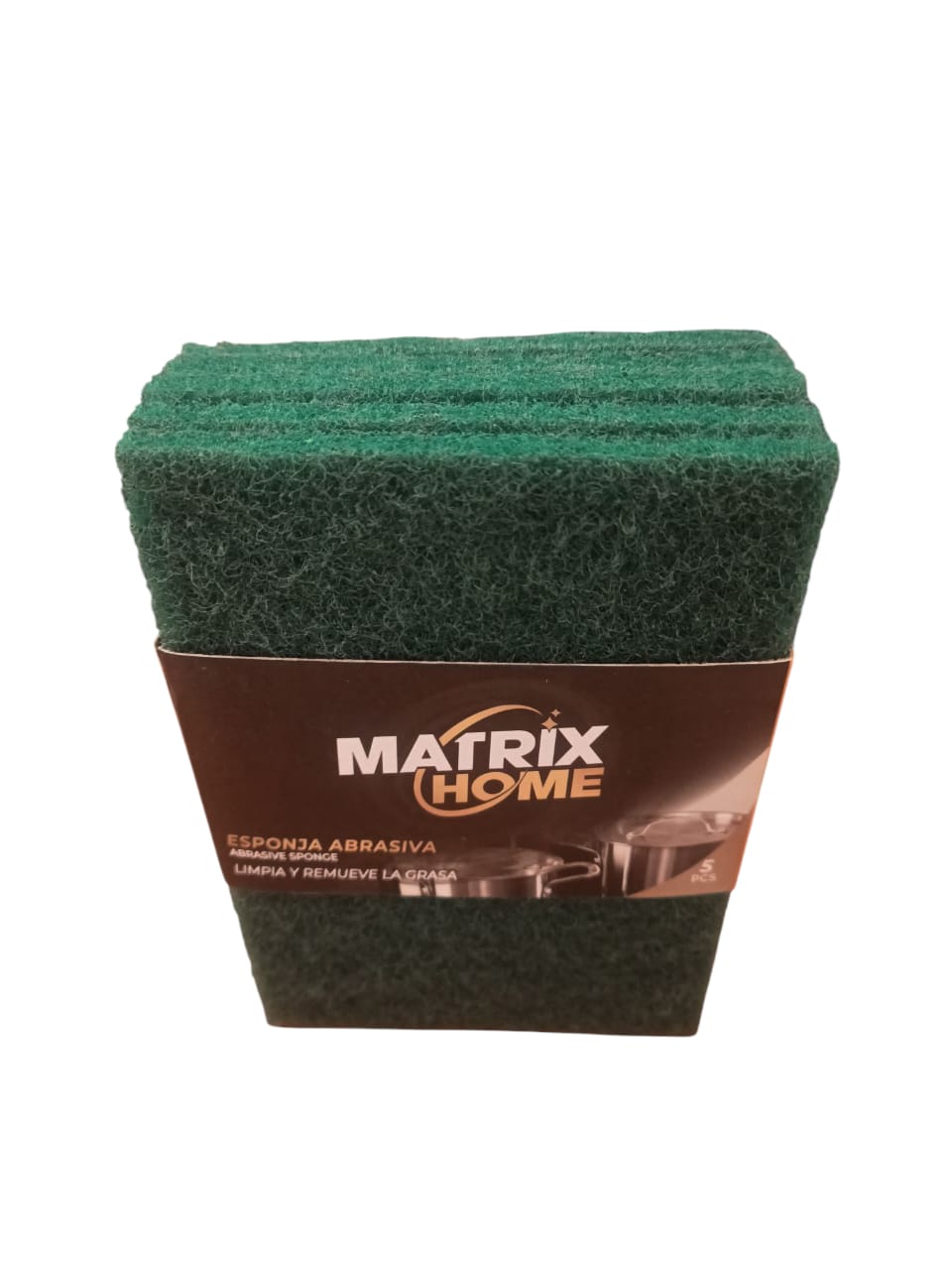 ESPONJA ABRAS.VERDE MATRIX HOME 2x5U.R:8178