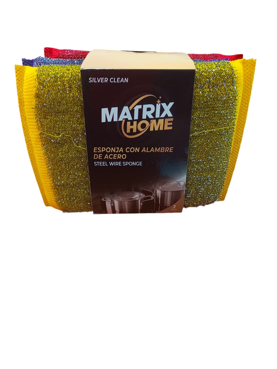 ESPONJA ALAMB.ACERO MATRIX 4x3U.R478147