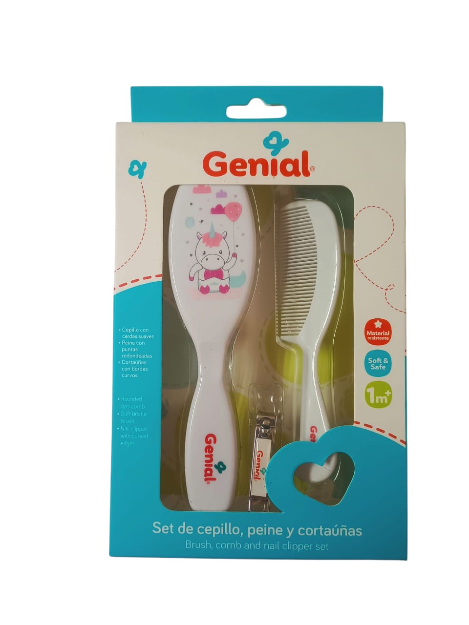 B.CEPILLO SET C/PEINE P/BB UND.R060-9608