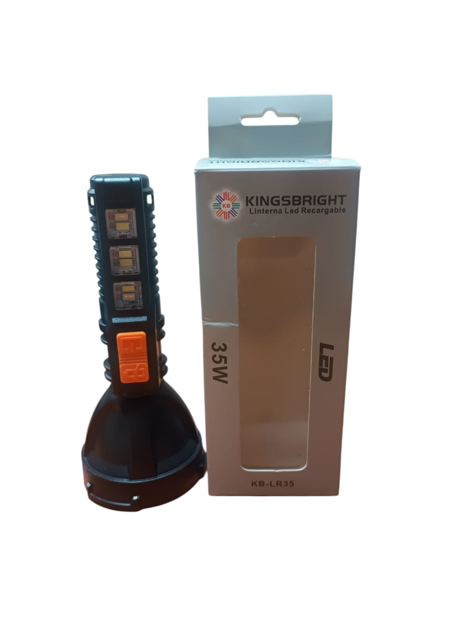 F.LINTERNA LED KB RECARG.D/MANO 35W.UND.