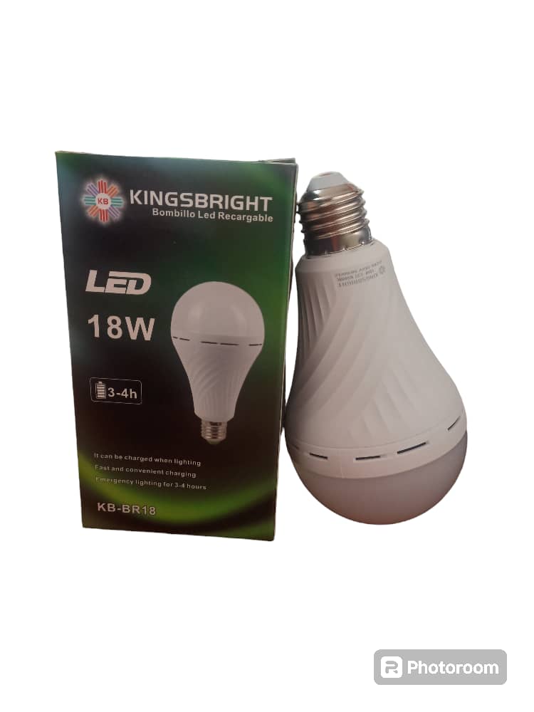BOMBILLO RECARGABLE KINGSBRIGHT 18W UND**