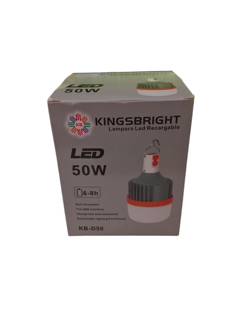 F.LAMPARA RECARGABLE KINGSBRIGHT 1x50W UND**
