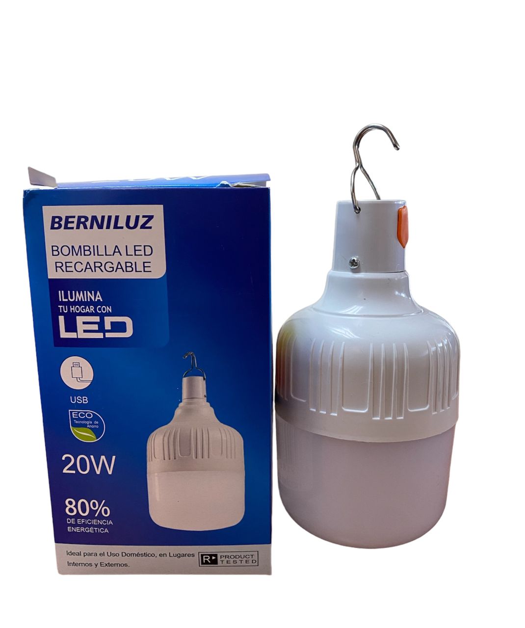 F.LAMPARA RECARGABLE BERNICE 1x20W UNID.**