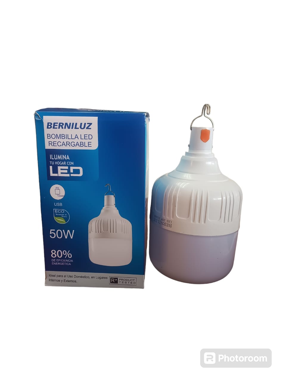 F.LAMPARA RECARGABLE BERNICE 1x50W UNID.**