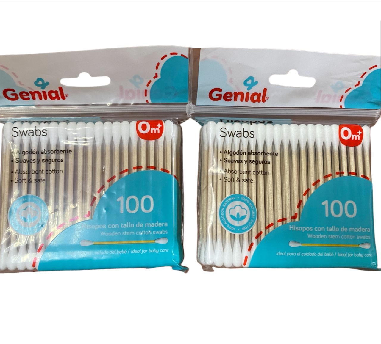 B.HISOPO GENIAL BOLSA 12x100U.R:CBW100B
