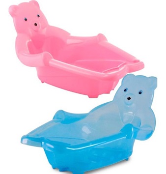 B.BAÑERA PARA BEBE OSITO ROSADA UND.