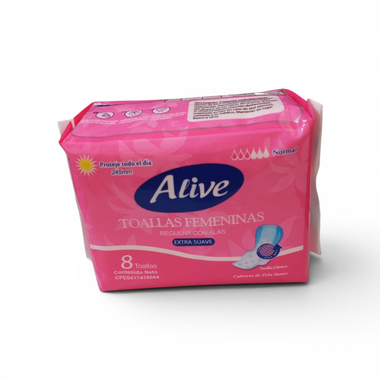 TOALLA SANIT.ALIVE DIA EXTRA SUAVE 12x8UND**
