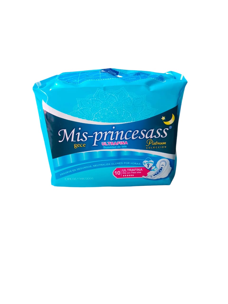 TOALLA SANIT.MIS-PRINCESASS NOCHE 12x10U**