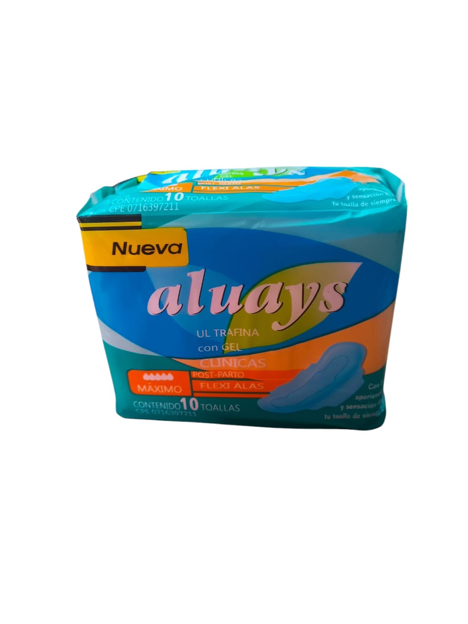 TOALLA SANITARIAS ALUAYS 12x10 UND**