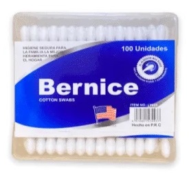 B.HISOPO BERNICE COTT.SWAB RED.12x100U LY95