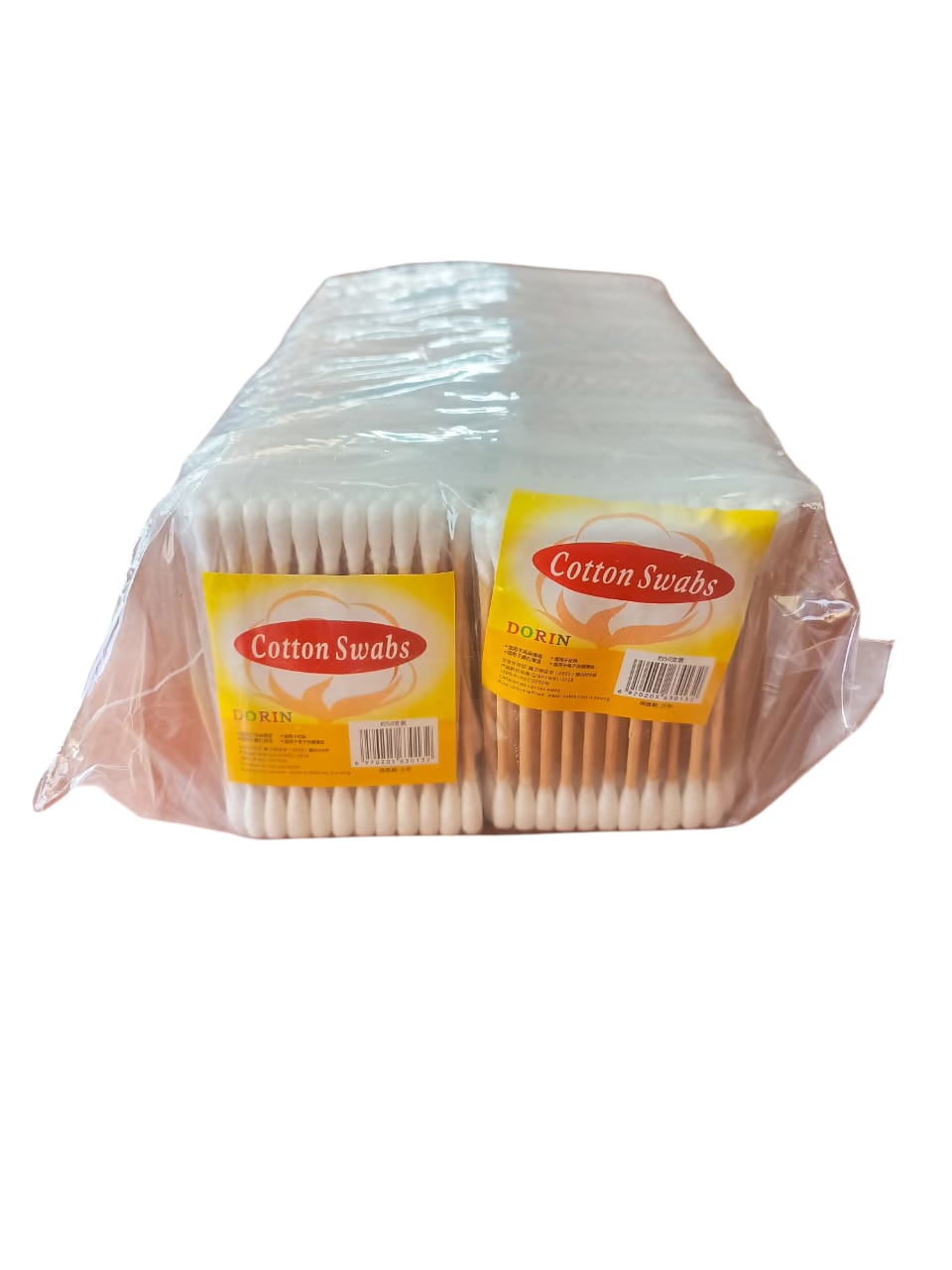 B.HISOPO COTTON SWAB MADERA BOLSA12x48UN**