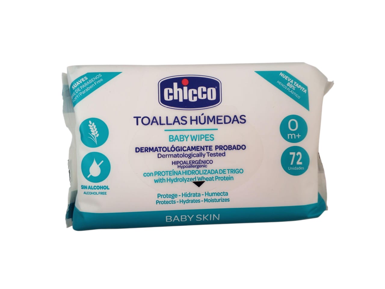 B.TOALLITAS HUMEDAS CHICCO 1x12x72UND.