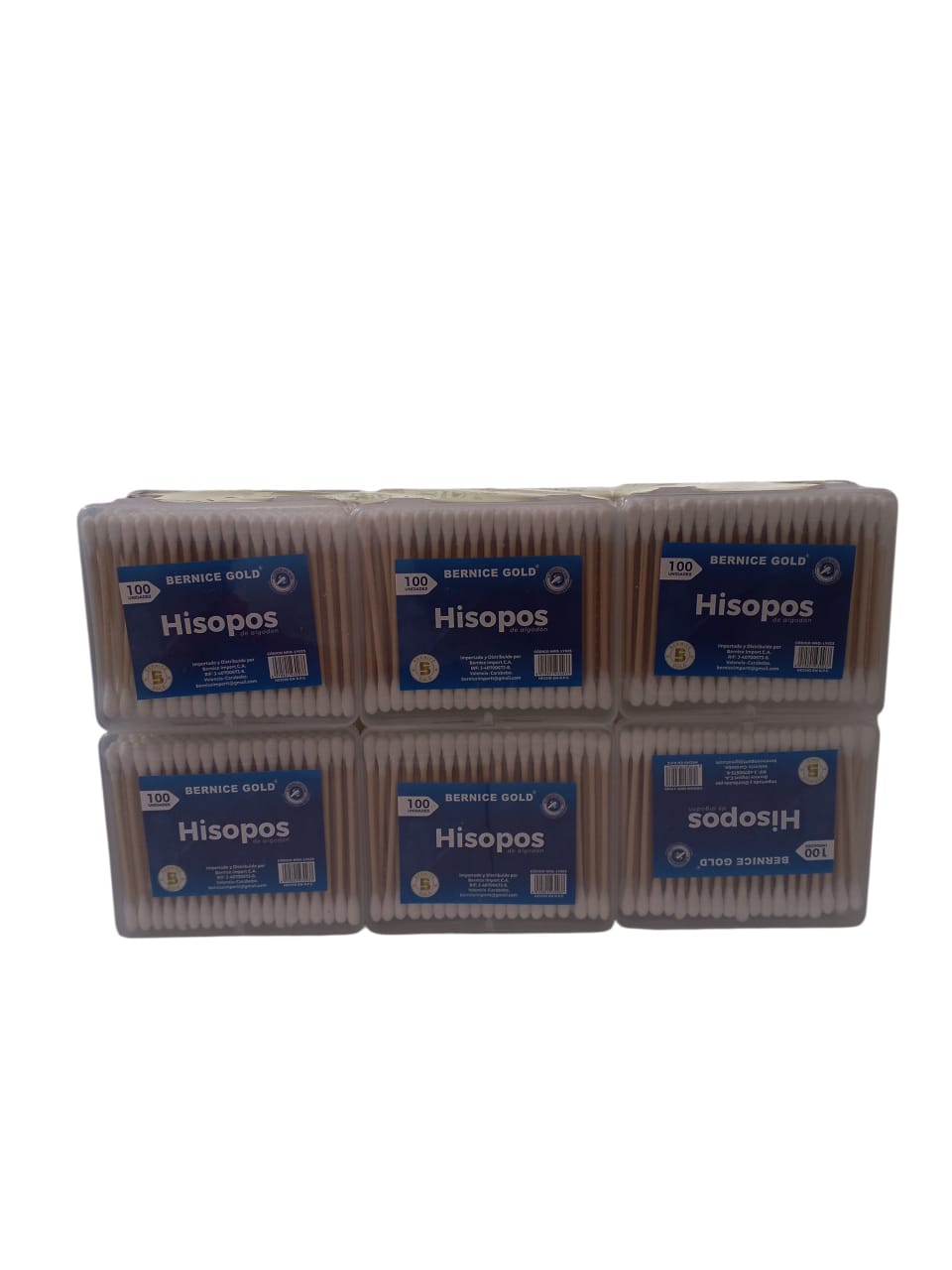 B.HISOPO BERNICE MADERA CAJIT. CUAD.12x100U.