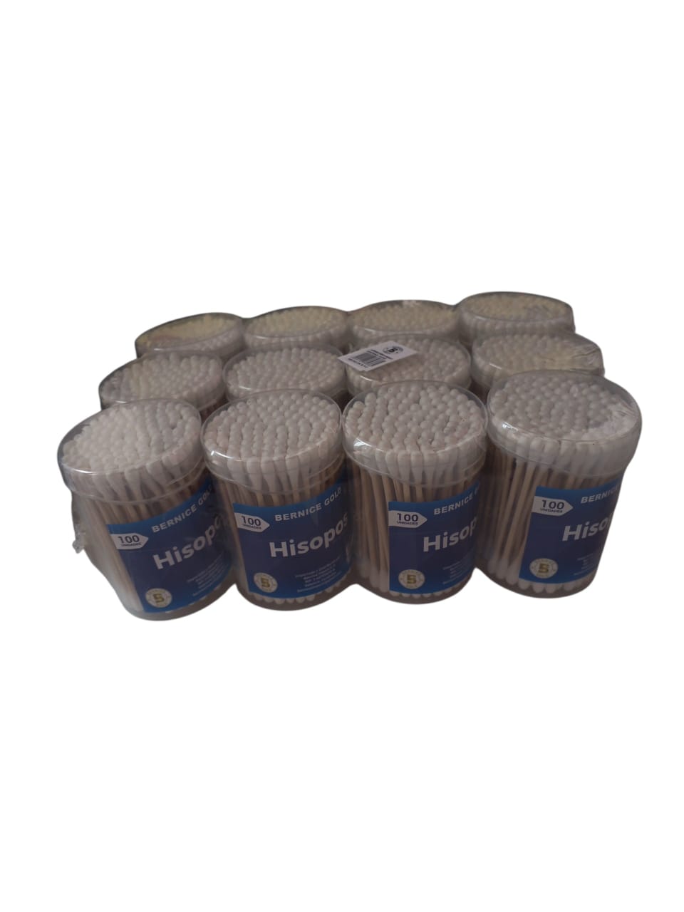 B.HISOPOS BERNICE MADERA RED.12x100U. R:HMR01