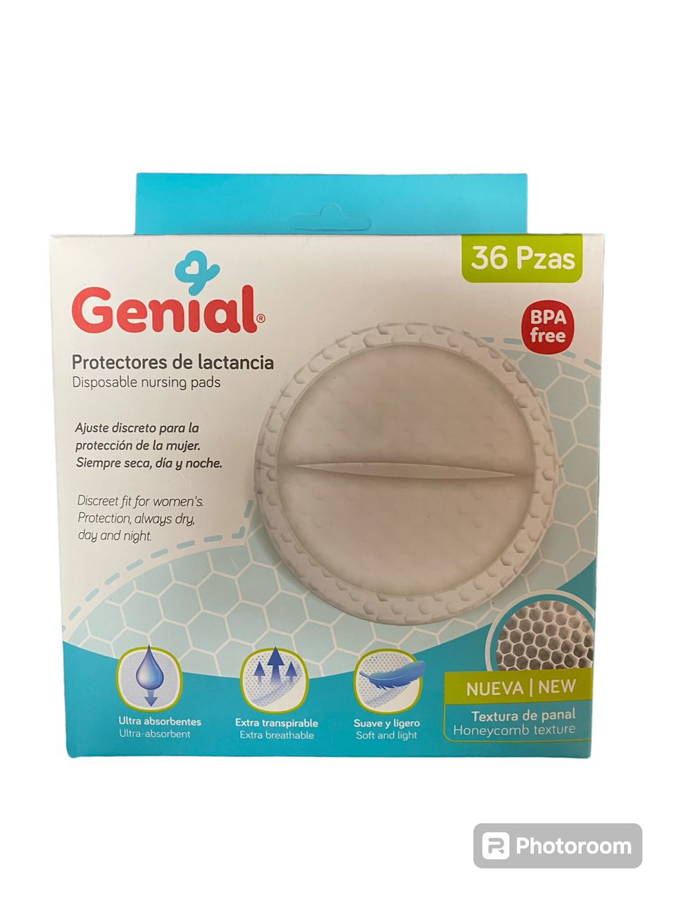 B.PROTECTORES D/LACTANCIA 36PZS R:001-36