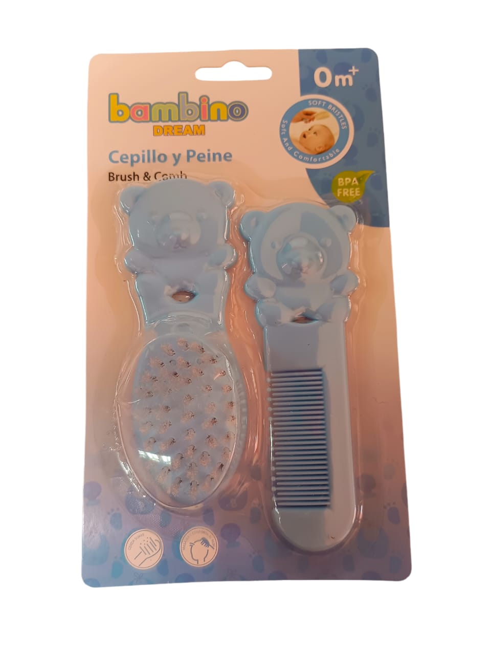 B.CEPILL.SET C/PEINE BAMB.UNID.RBBID-152