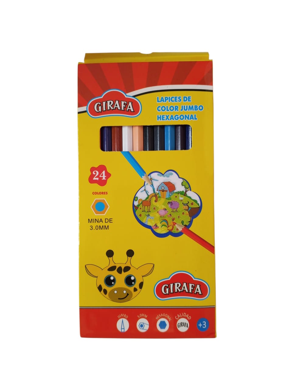 P/COLORES GIRAFA 1x24UND HM7926