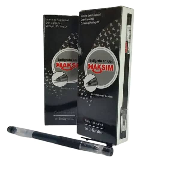 P/LAPIC.MAKSIM GEL NEGRO P/F 1x10UND R:NE-V1**
