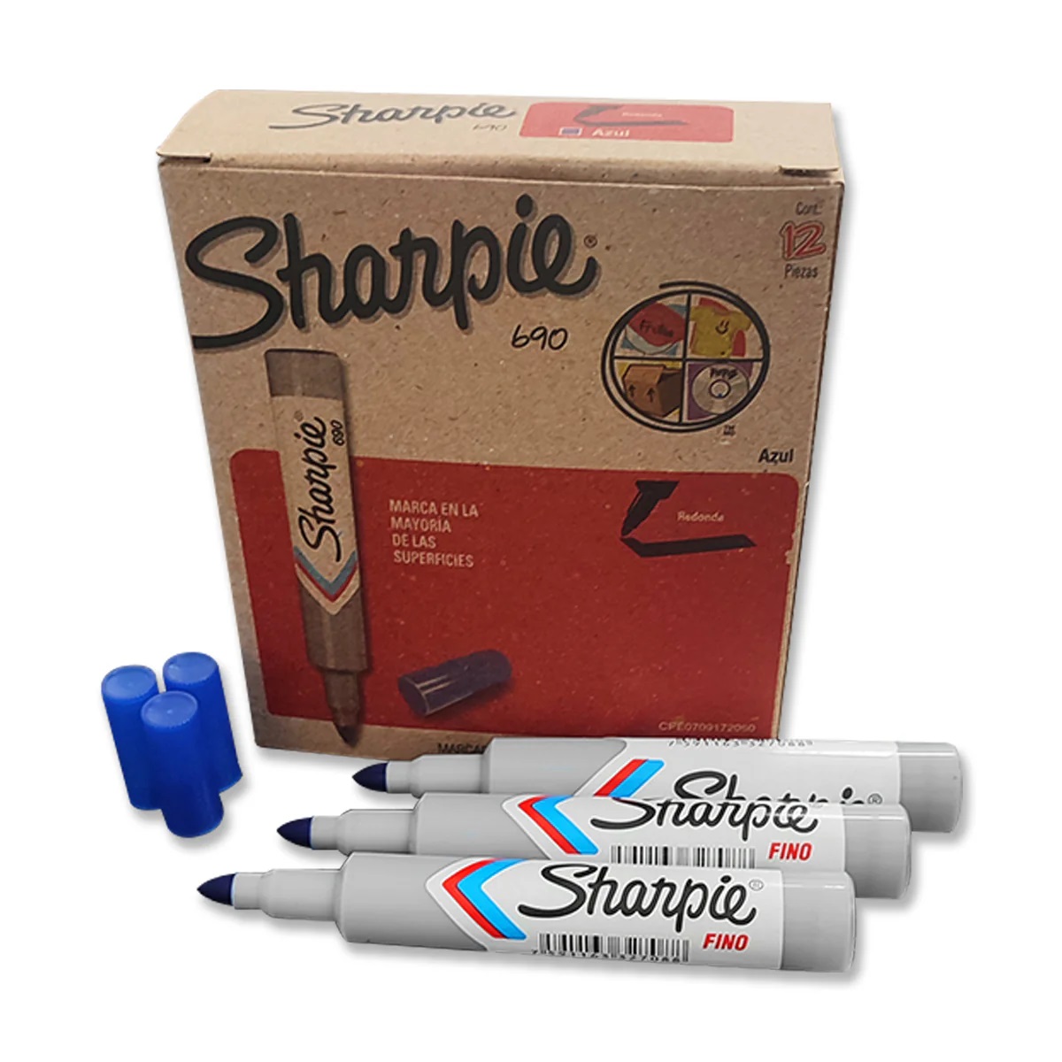 P/MARC.SHARPIE 690 AZULP/F.1x12 UND.