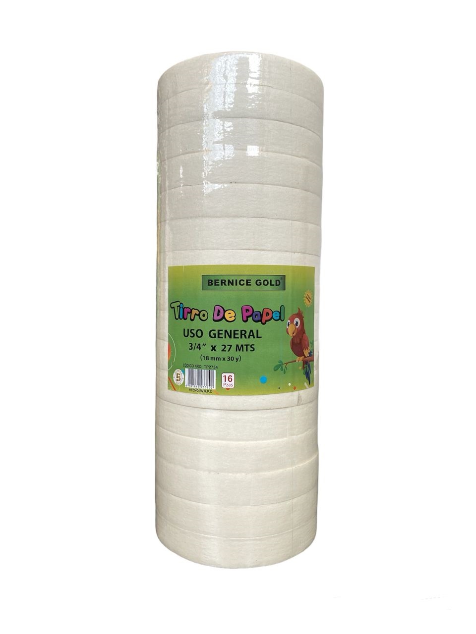 P/TIRRO BLANCO BERNICE18mm*30m*16U.RTP2734**