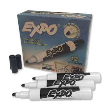 P/MARC.PIZARRA EXPO 690 1x12 U.(NEGRO)
