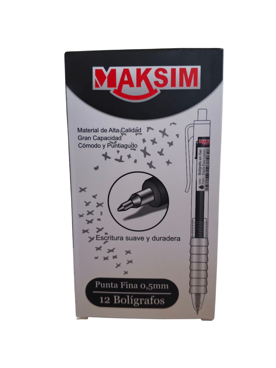 P/LAPIC.MAKSIM GEL RETRACT.NEGRO P/F 1x12U.R:NE-V38**
