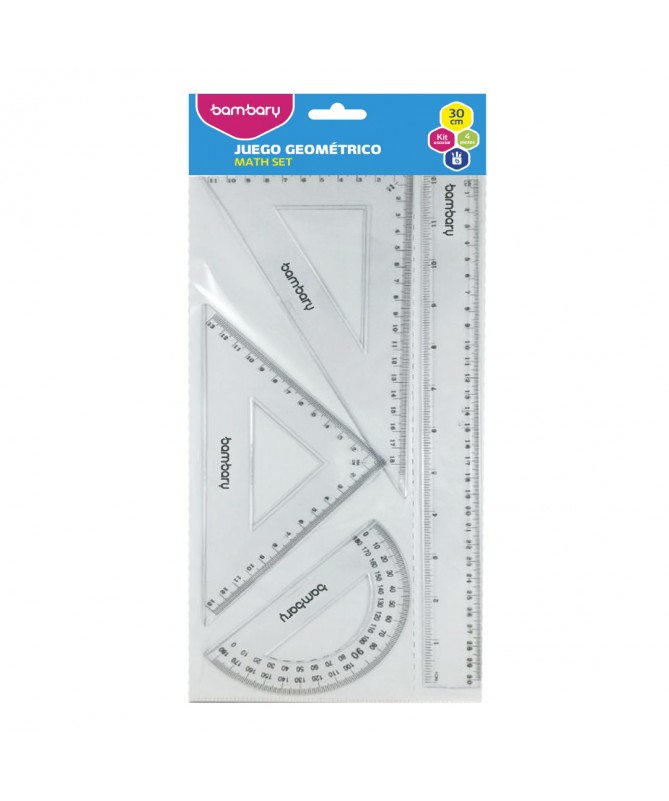 P/JUEGO GEOMETRICO 30 Cm. GM4P UNIDAD